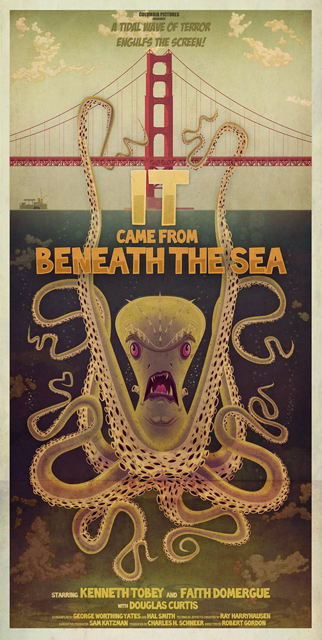 It Came From Beneath The Sea by James Gilleard