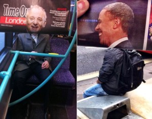 Hilarious commuter newspaper photos