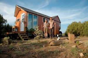 Couple builds tiny trailer home