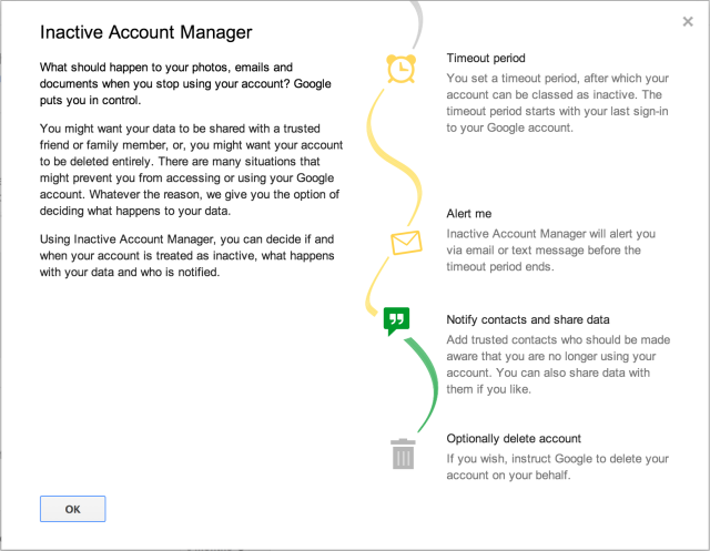 Google Inactive Account Manager