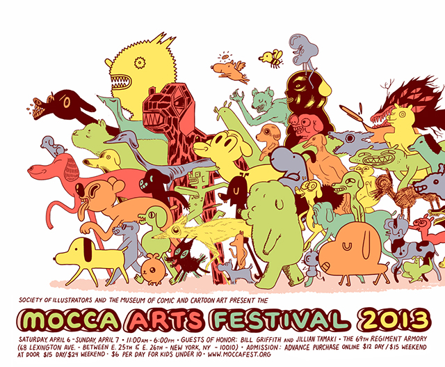 MoCCA Fest Poster 2013 by Michael DeForge