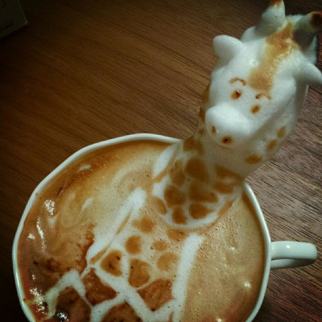 3D latte art