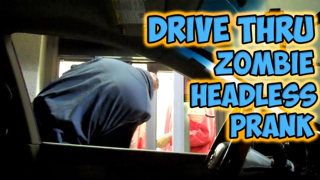 Zombie & Headless Car Driver Pranks Fast Food DriveThru Employees