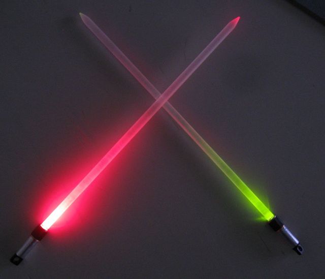 Lightsaber Knitting Needles