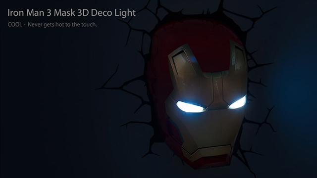 3D Iron Man 3 Mask Nightlight