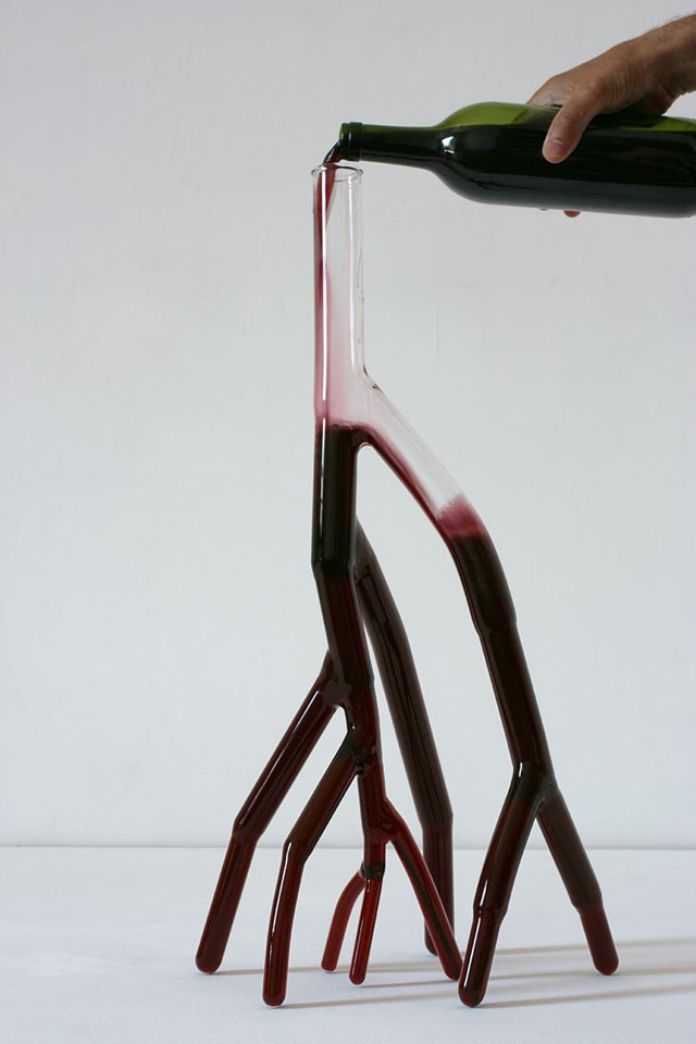 Wine decanters by Etienne Meneau