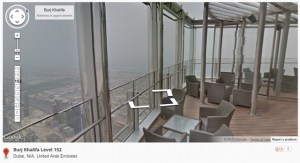 Google Street View of the Burj Khalifa