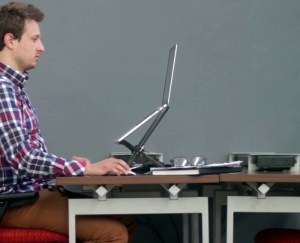 The Roost ergonomic laptop stand by James Olander