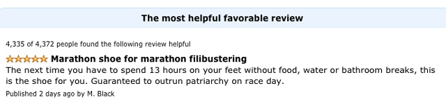 Amazon reviews for Wendy Davis running shoes