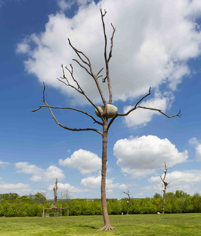 Tree sculptures by Giuseppe Penone at Versailles