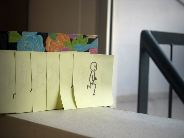Sticky Man, A Stop-Motion Animation of A Stick Figure's Adventures Drawn on Sticky  Notes