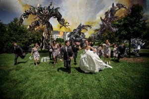 Transformers attack Bridal Party