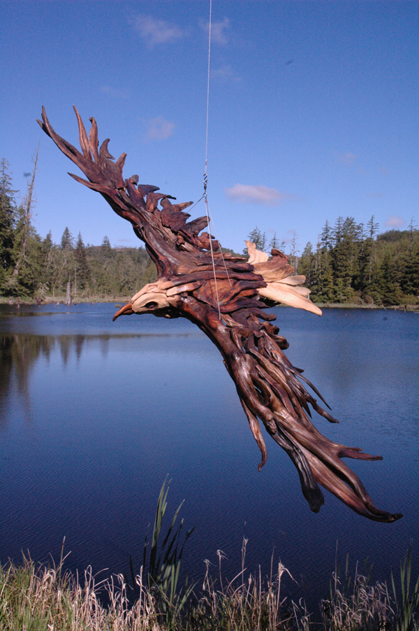 Driftwood sculptures by Jeffro Uitto