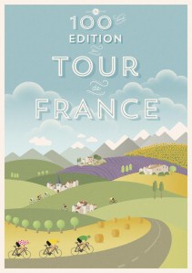 Tour de France Poster by Veerle Pieters