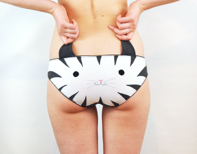 Cute Panties With Animal Faces and Ear Flaps