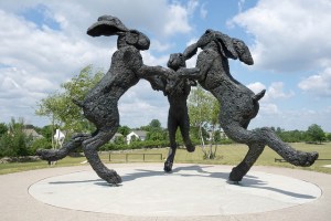Giant Dancing Rabbits in Dublin, OH