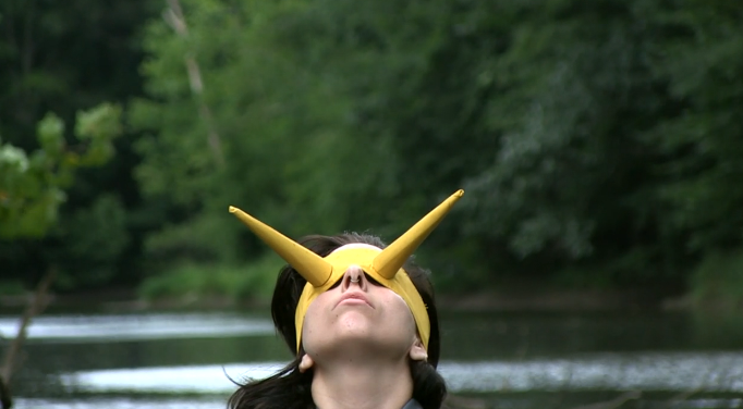 Lady Gaga Practices the Abramovic Method Nude