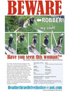 Amazon thief wanted poster