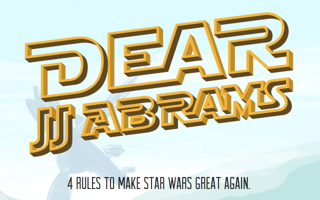 Dear J.J. Abrams