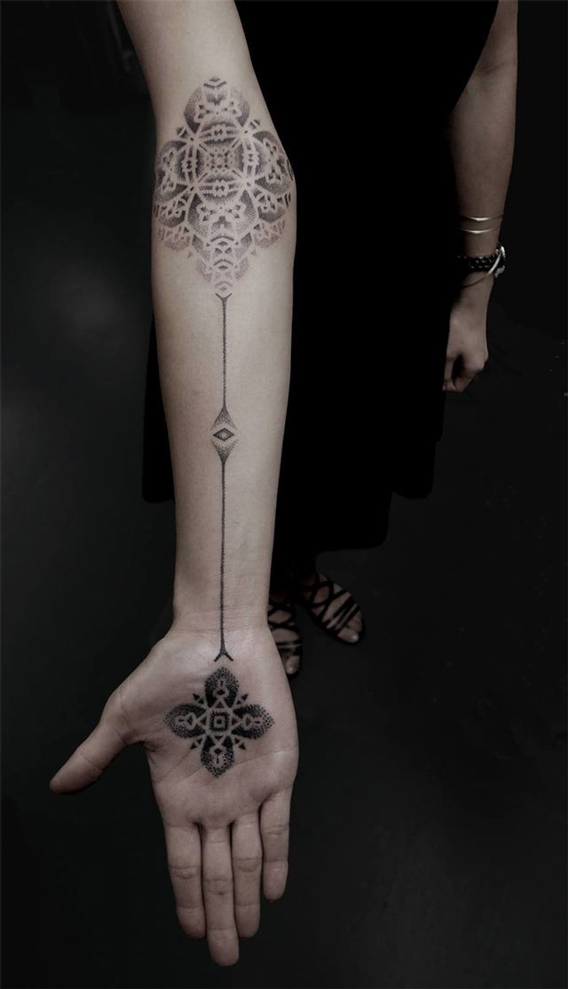 Stipple tattos by Kenji Alucky