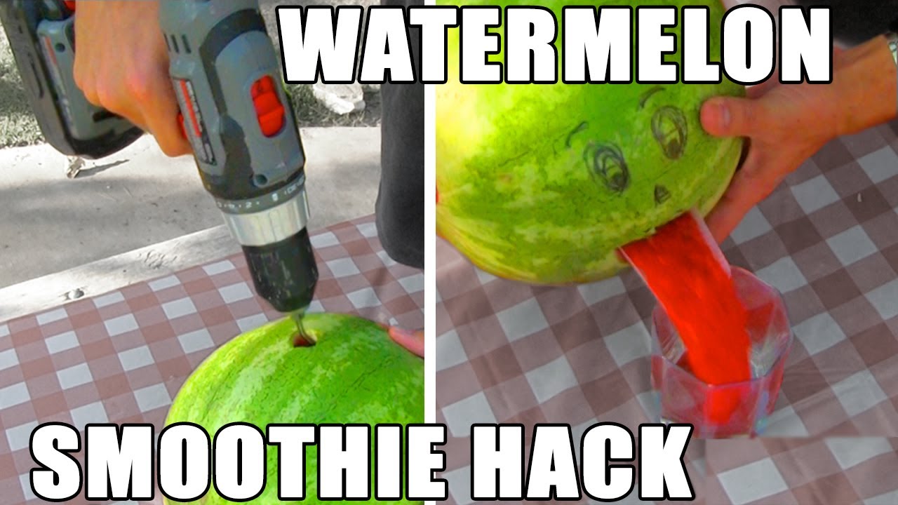 How to Create a Watermelon Smoothie in 2 Minutes With Little Mess