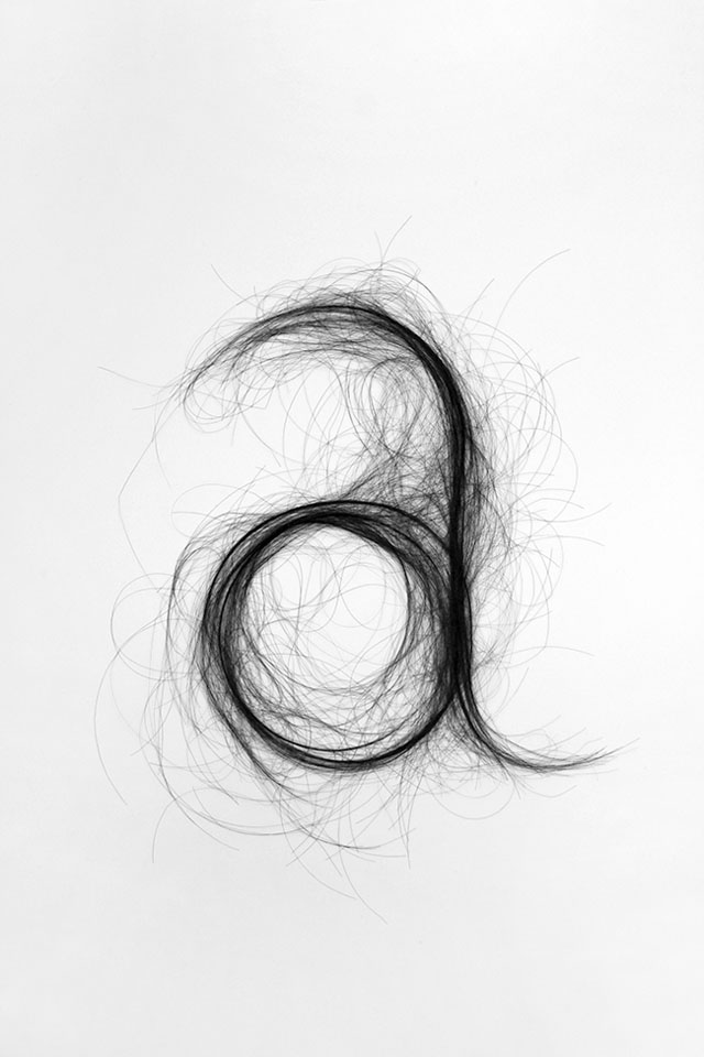 Typography Hair by Monique Goossens