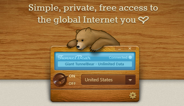 TUNNELBEAR SECURE VPN SERVICE visual data 6