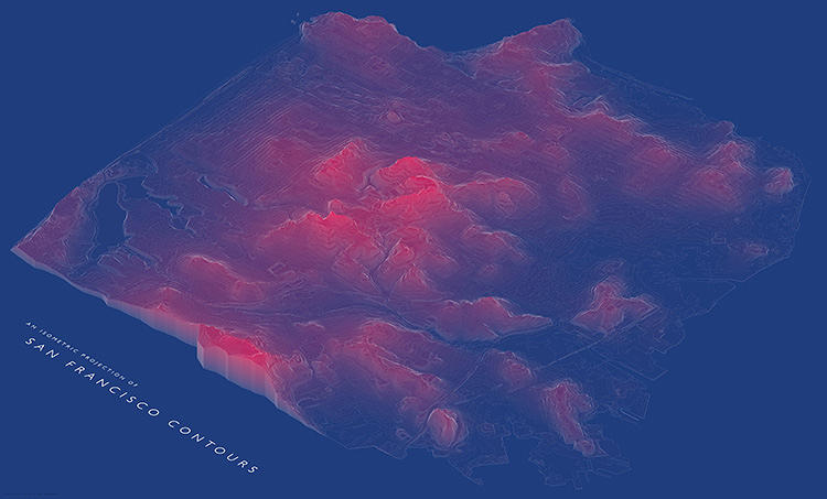 San Francisco Contours by Abe Bingham