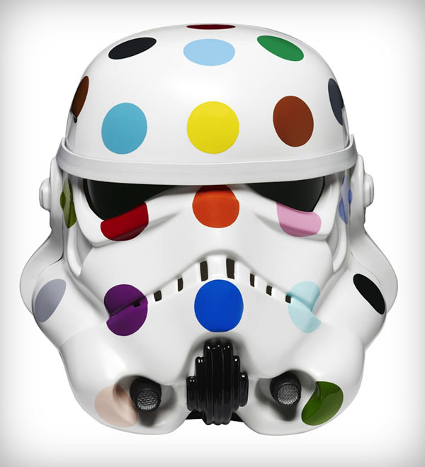 Spot Painted Art Wars Stormtrooper Helmet by Damien Hirst