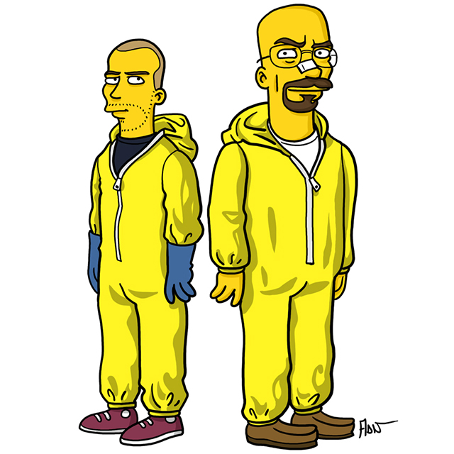 Walter and Jesse (Yellow suit version)