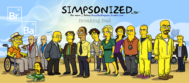 Breaking Bad Series Simpsonized