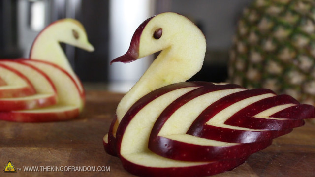 Edible Apple Swan