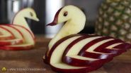 How To Make An Decorative Swan Out Of An Apple