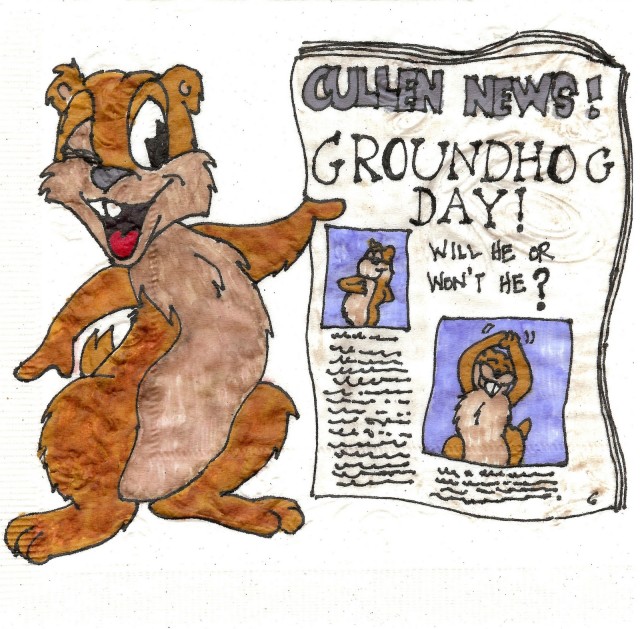 Groundhog Day Napkin