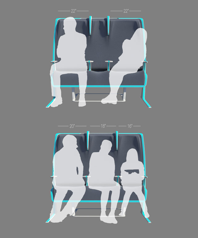 Morph, Clever Aircraft Seating Concept Has Adjustable Fabric-on-Frame Design 