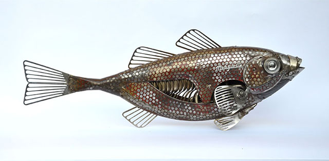 Found Object Animal Sculptures by Edouard Martinet