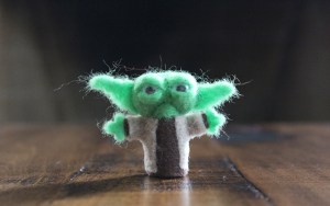 Felted Mini Star Wars Yoda