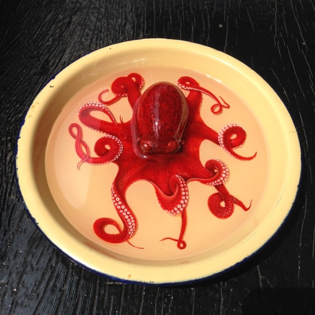 3D painting of octopus by Keng Lye