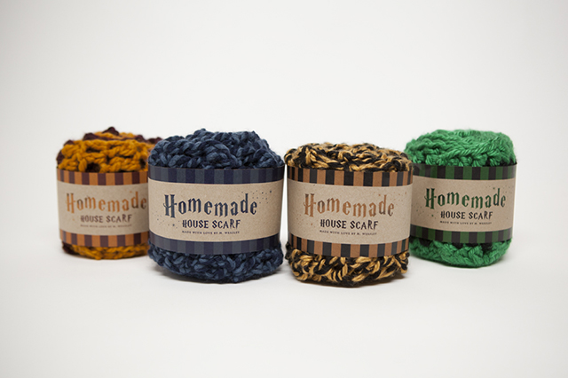 Crocheted Harry Potter House Scarves