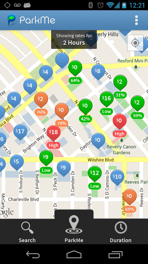 ParkMe, An App for Finding and Reserving Open Parking Spaces