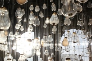 Ephemeral Rays Light Bulb Installation
