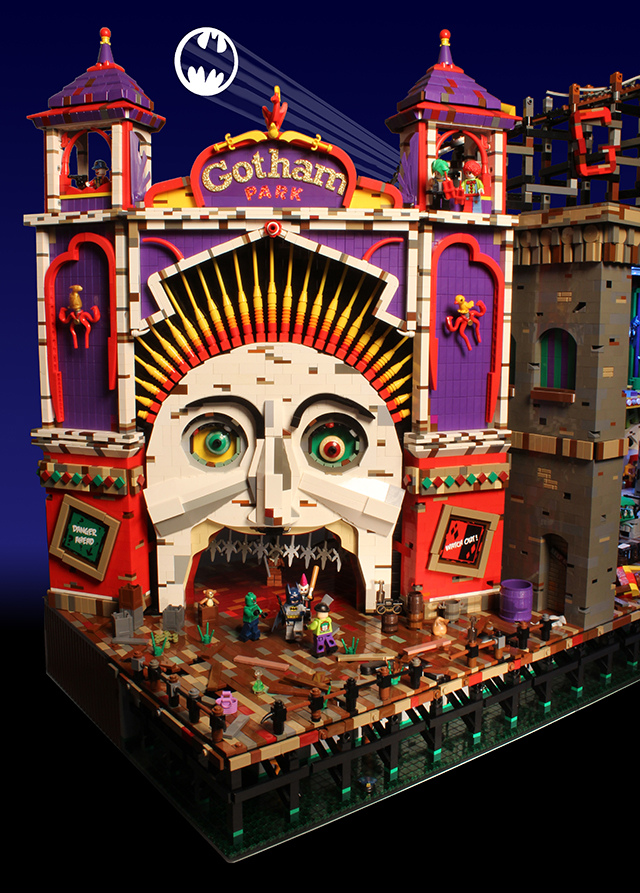 Beautiful Animatronic Joker Funhouse Built Out of LEGO Bricks