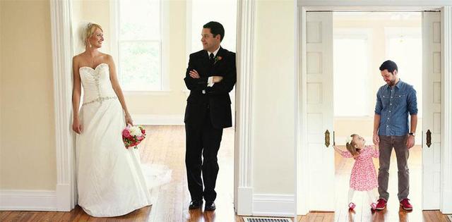 Wedding Photos Recreated With Daughter