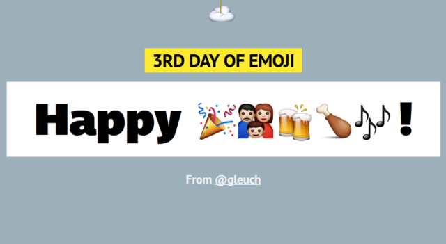 12 Days of Emoji