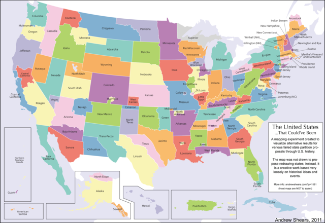 124 States That Could Have Been