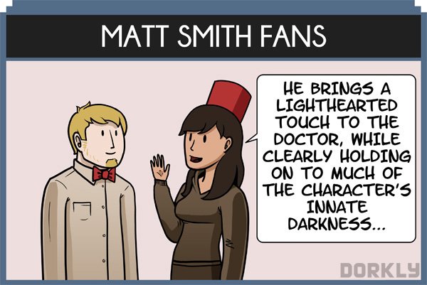 Types of 'Doctor Who' Fans
