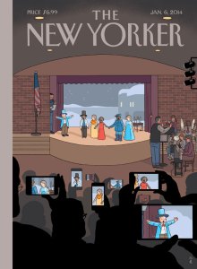 All Together Now New Yorker Cover by Chris Ware