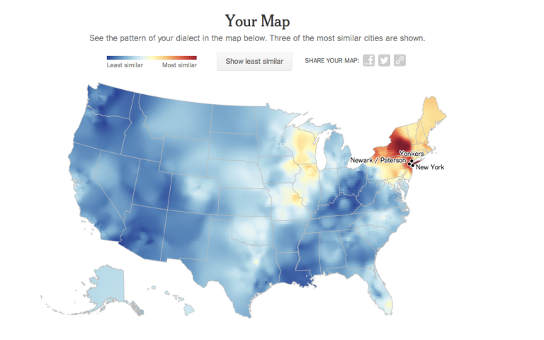 Regional English Dialect Map