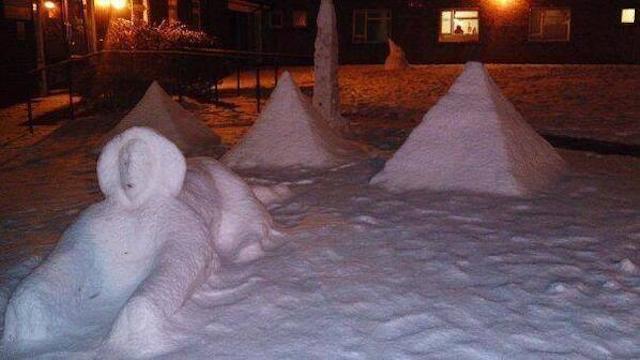Snow Structures in Cairo