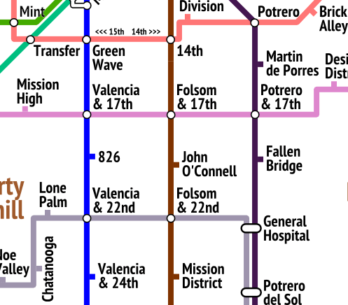 Simple San Francisco Bike Map